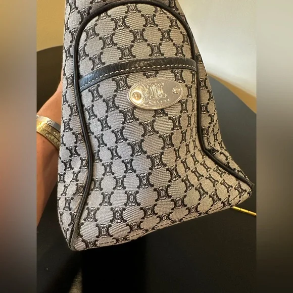 CELINE 80’S VINTAGE RETRO ICONIC COUTURE LUXURY AUTHENTIC RUNWAY MACADAM BAG - Picture 15 of 17